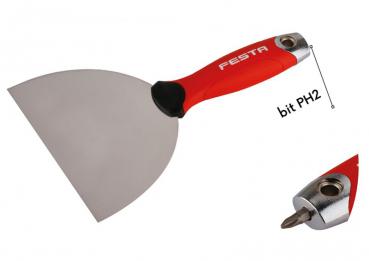 20 Stück Trockenbau- Spachtel  FESTA 150 mm mit Bit