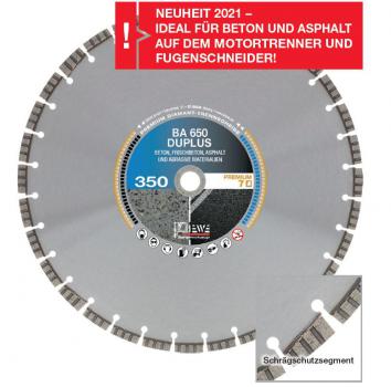 3 Stück Diamanttrennscheibe DIEWE BA650 für Beton + Asphalt 450 mm