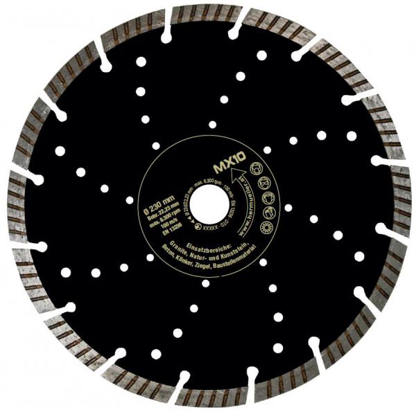 5 Stück Diamanttrennscheibe MX10  230 mm