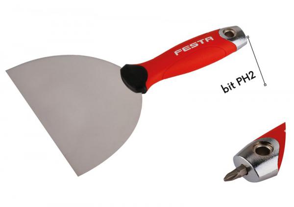 20 Stück Trockenbau- Spachtel  FESTA 150 mm mit Bit